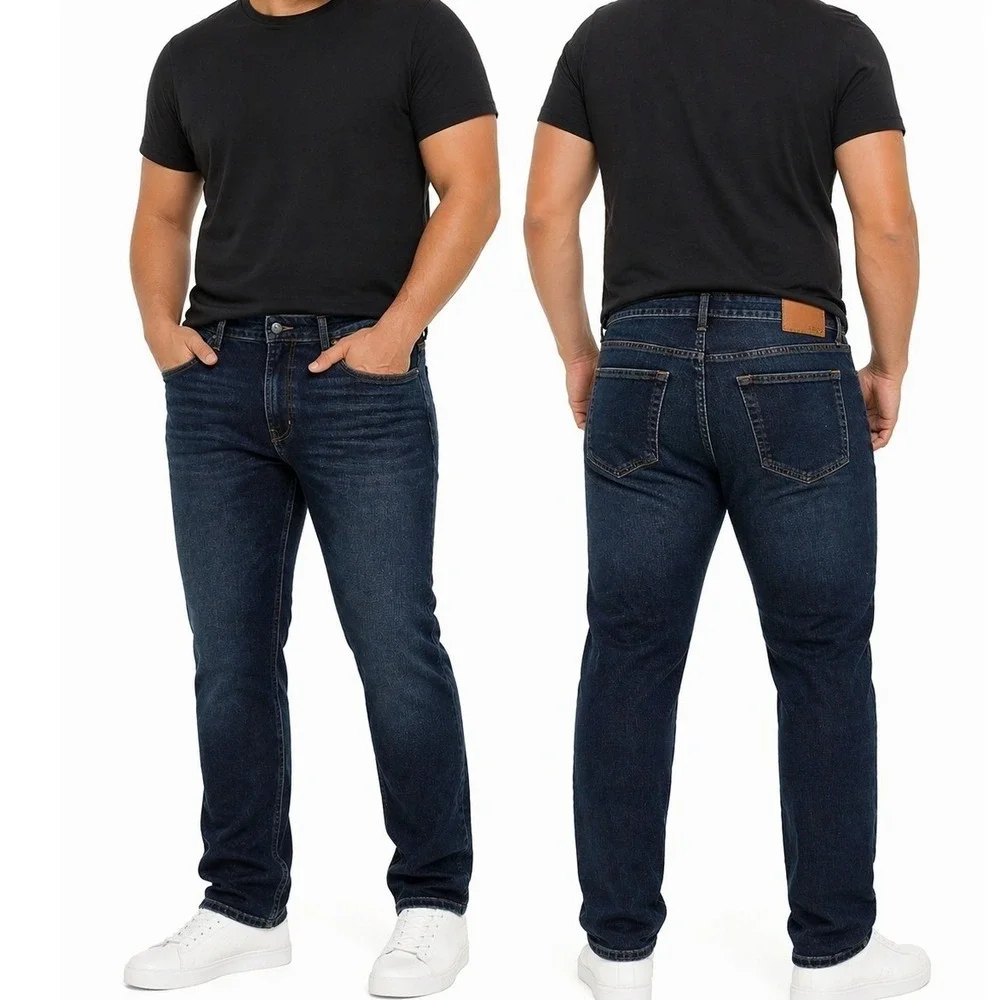 Aeropostale Mens Aero2 Premium Air Denim Slim Fit Dark Wash Jeans 32x30 NEW